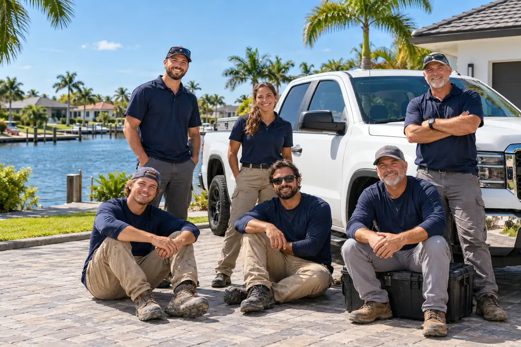 The Tideline Roofing crew in Cape Coral, Florida